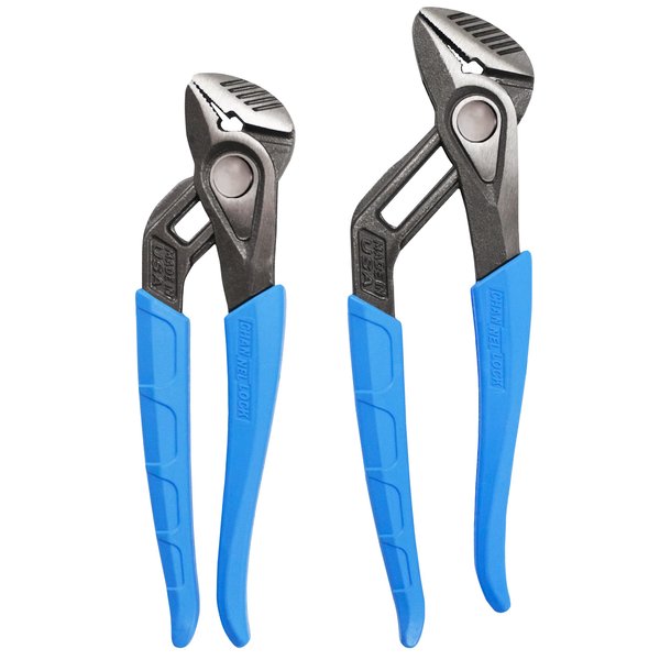 CHANNELLOCK GS-1X 2pc SPEEDGRIP Tongue & Groove Pliers Set | Made in USA | Forged High Carbon Steel