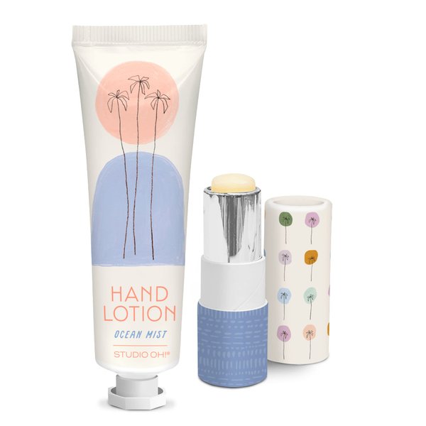 Dotted Palms Lip Balm & Hand Lotion Set