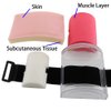 Multi-Functional IM, ID and SQ Injection Training Pad, Consists of Skin, Subcutaneous Tissue and Muscle Layer, Wearable design