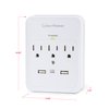 CyberPower CSP300WUR1 Professional Surge Protector, 600J/125V, 3 Outlets, 2 USB Charge Ports (2.1 Amps Shared) Wall Tap Plug