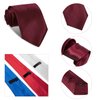 Syhood 12 Pieces Solid Satin Ties Pure Color Ties Set Business Formal Necktie Tie for Men Formal Occasion Wedding (Classic Colors)
