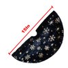 2 Pieces Christmas Tree Skirt Decoration 15" Xmas Tree Skirt Decor for Merry Christmas Tree