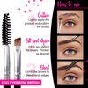 Eyebrow Brush Duo by Keshima - Premium Quality Angled Eye Brow Brush and Eyebrow Spoolie