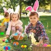 PDFVS 100 Pcs Prefilled Easter Eggs Filled with Novelty Toys,Bright Colorful for Easter Basket Stuffers,Easter Party Favors and Hunt