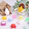 Kawaii Extrusion Toys Children's Party Gifts with Glutinous Rice Soft Toys Soft Novelty Mini Stress Relief Toys Class Prizes Birthday Gifts Gift Bag Fillers (40 Multi-Color Animals)