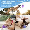 2 Pack Interactive Dog Toys, Treat Dispensing Dog Toys To Keep Them Busy, 2 In 1 Dog Toy Refillable Homemade Freezable Dog Food With Cleaning Brush, Reduces Anxiety Dog Chew Toy for Indoor and outdoor
