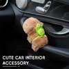 TECHPLUS Car Interior Decoration Capybara Plush Doll with Turtle - Car Charm Ornament for Dashboard, Steering Wheel, Doors and More