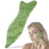 Rena Chris Gua Sha Facial Tools - Acupressure & Gua Sha, Jade Gua Sha Stone for Face Massage, Jawline Sculpting and Puffiness Reducing, Skin Care Tool with User Manual