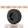 RC Station 12mm Hex RC Wheels and Tires Small 1/10 Scale Off-Road RC Tires Wheels for Traxxas Arrma Redcat HBX Holyton 9205e Deerc 200e 9206e Tires Wheels for RC Short Course Truck Tires PreGlued 4PCS