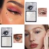 VOTACOS Silver Glitter Eyeshadow & 3Pcs Face Gems Stick on Set, Shimmer Cream Eye Shadow & Hair Jewels Face Rhinestones, Single Eyeshadow Palette & Body Gems Diamonds for Eye Makeup