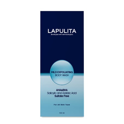 LaPulita Body Acne Removing Shower Gel, Acne Pimple Treatment, All-Natural Acne treatment gel, Mild Exfoliating Body Wash, 450 mL - 15.21 Oz (Pack of 3)