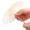 Alipis Parasol Mini Umbrella Doll Umbrella, White Blank Paper Parasol Diy Craft Umbrella Drink Umbrellas Cocktail Picks Decorations Dollhouse Cute Tiny Umbrella Mini Parasol 5pcs