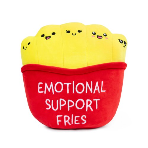 WHAT DO YOU MEME? Emotional Support Mochi Fries by Emotional Support Plushies — Soft Body Pillow, Cute Room Decor, Funny Gifts