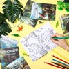 Faccito 24 Pieces Dinosaur Mini Coloring Books Party Favors Dino Painting Drawing Book Bulk Small Color Booklets Dinosaur Party Gift Stuffer Classroom Supplies