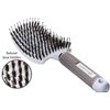 Boar Bristle Hair Brush set – Curved and Vented for Wet and Dry Detangling Hair Brush for Women Long, Thick, Thin, Curly & Tangled Hair Vent Brush - Stocking Stuffers Gift kit