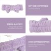 Redvigh Face Wash Headband Wristband Set 9PCS, Spa Headband and Wrist Towels Fuzzy Makeup Headbands for Women Washing face Skincare Prevent Water Running Down