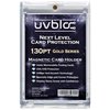 UVBLOC One Touch Card Holder 130pt Magnetic Baseball Jersey Patch Pro Protectors Sleeves Cases for Trading Football Sports Cards