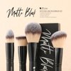 DUcare Makeup Brushes Duo End Foundation Contour Powder and Buffer Brush Bronzer Double Makeup Brush Set 2Pcs black