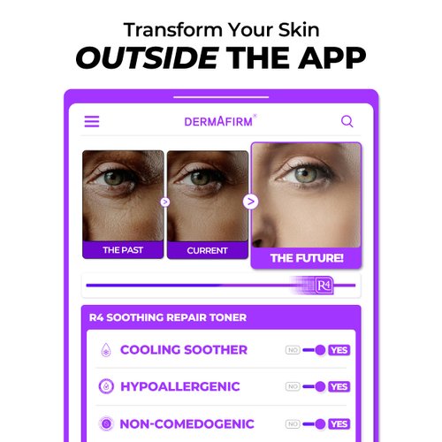 DERMAFIRM Soothing Repair Face Toner R4 | Hydrating Moisturizing & Soothing Toner for Skin Troubles w/Eucalyptus, Peptide & Collagen | Gentle for All Skin Types No Animal Trials No Paraben 6.76 fl oz