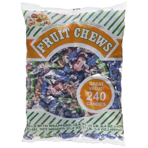 Albert's Fruit Chews - Assorted Flavors (240 Candies)