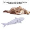 SALUTUY Cat Toothbrush Catnip Toy, Silicone Easy to Clean Soft Cat Toy Bite Resistant Fish Shape for Teeth Cleaning for Home(Purple)