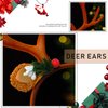 Olbye Deer Antlers Headband Women’s Deer Costume Accessories Reindeer Antler Headpiece Fawn Horn Headband Halloween Cosplay Costume Ears Holiday Party Accessories for Women and Girls (Deer Ears B)