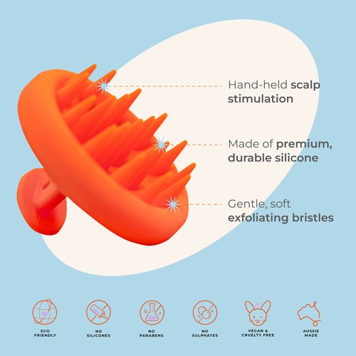 Straand Exfoliating Scalp Brush - Scalp Massager That Helps Increase Hair Growth and Stimulates Hair Follicles - Silicone Brush & Scalp Exfoliator for Product Build-Up - Vegan and Cruelty-Free