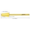 Pana 3/32" Safety Bit Nail Carbide Bit - for Electric Dremel Drill Machine (Extra Fine, Cone - Gold)