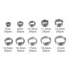 Proster 200pcs Ear Clamps Stainless Steel Hose Clamp Clip 5.8-7mm, 7.3-9mm, 8.8-10.5mm, 9.6-11.3mm, 10.8-13.3mm, 12-14.5mm, 13.5-16.2mm, 14.5-17mm, 16-19.2mm, 17.8-21.0mm
