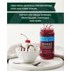 Tillen Farms Gourmet Merry Maraschino Cherries, Pitted & Stem-On, Certified Non-GMO, Great for Ice Cream Sundaes, 13.5oz