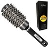 Elfirly Round Brush for Blow Out, Ionic Tech Thermal Ceramic Round Hair Brush for Blow Drying, Barrel Brush with Boar Bristles for Curling Hair, Adding Volume (Barrel1.7 inch, 2.9 inch with Bristles)