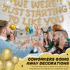 Fulmoon We Were Just Starting To Like You Banner, Going Away Party Decorations Retirement Banner Farewell Party Decorations Goodbye Party Decorations Moving Party Supplies and Gifts (Champagne Gold)