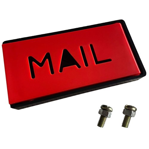 Mailbox flags for brick mailboxes | Mailbox flag replacement kit | Mailbox Red flag | Mailbox alert flag | Mailbox Red Flag Replacement | 3.9 x 2 x 0.5 inches