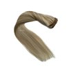 Clip in Hair Extensions Human Hair Clip in Extensions, Dirty Blonde Balayage Blonde Highlights Real Hair Extensions Clip in Human Hair,15 Inch Double Weft 7 Pcs 70G Remy Clip in Hair Extensions