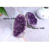 AMOYSTONE Natural Amethyst Quartz Cluster 1-2 LBS Crystal Stone Purple Small Irregular for Healing Reiki Home Decoration