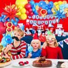 121 Pcs Red Blue Gold balloon garland Arch Kit, for Cartoon Blue Hedgeho Themed Birthday Party Decorations Boys Girls Gatherings Party Supplies