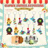 Rotatingpals 196 Pcs Circus Party Favors Include Circus Slap Bracelets Cute Circus Stickers Clown Animal Keychains Carnival Party Favors for Circus Carnival Birthday Party Supplies Classroom Rewards