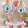 Koala Balloons Happy Birthday Balloons Koala Foil Balloons Jungle Themed Balloons Birthday Party Supplies Baby Shower Party Decoration Animal Theme Party Decor 2pcs