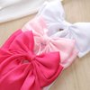 Jewemia Big Bow Hair Clips Wide Bows Hair Ribbons Cute Hair Accessories Satin Clips Barrettes Birthday Gifts for Women and Girls 3 pcs (Pink,White,Hot Pink)