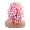 AIDUSA Short Loose Curly Wigs Big Curly Wig With Bangs Afro Wig for Black Women Fluffy Curly Pink Synthetic Wigs Black Women Wig Half Wigs for White Women Wavy Natural Wigs (Pink)