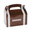Fun Express Football Shaped Treat Boxes for Birthday and Sports Party Supplies - 12 Pieces