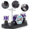 Finger Drum Set Electronic Mini Desktop Small Novelty Toy Desk Instrument Game with Sounds and Lights for Kids, Adults