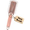 Lily England Vented Hair Brush for Blow Drying - Easy Detangling Hairbrush for Women for Fine, Thick, Curly Hair with Non-Slip Gel Handle - Static Free Vent Hair Brushes for Faster Drying, Rose Gold