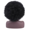 PWEOUKE 16 Inch Afro Wigs for Black Women Natural Black 70's Afro Curly Wigs Synthetic Soft Natural Looking Full Wigs for Unisex