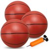 LNCOJOLM 8” Water Pool Basketball Set with Pump, Replacement Ball for Basketball Hoop, PVC Waterproof Basketballs Floating Toy for Swimming Pool Seaside, Indoor Outdoor Water Games Summer Party