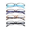 VisionGlobal 4 Pairs Reading Glasses with Spring Hinge, Blue Light Blocking Glasses for Women/Men (4 Color,+5.00 Magnification)