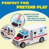 JOYIN Toddler Truck Toys for 3 4 5 6 7 Year Old Boys - Police Car Toy Set, Emergency Vehicle Playset, Friction Powered Car with Lights and Sounds, Christmas Birthday Gifts for Boys Girls Age 3-9
