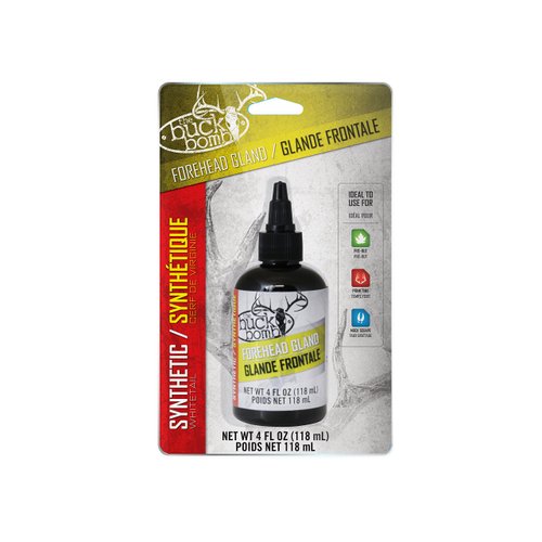 Hunters Specialties Synthetic Forehead Gland Scent Attractant, The Buck Bomb, one Size