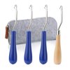 Latch Hook Set, Latch Hook Crochet Needle, Crochet Hook with Latch, Dreadlocks Crochet Hook Set, Latch Hook Crochet Needle, Bent Latch Hook for Carpet Making