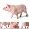 BLAPNK 4 Pcs Realistic Farm Pig Animals Model Figure Toy Set, Barn Farm Pig Family Figurines Collection Playset Preschool Science Educational Learn Cognitive Props